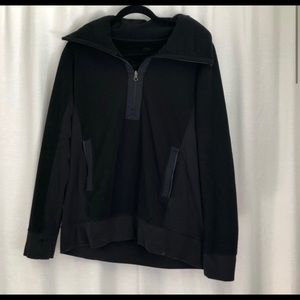 Black pullover lined jacket/hoodie-Lululemon